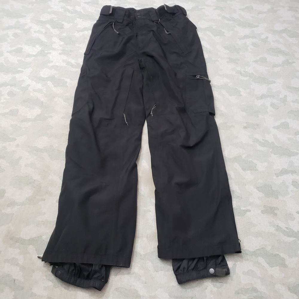 Columbia Titanium Ski Pants Mens Small Black Omni-Tech Cargo Snowboard Outdoors